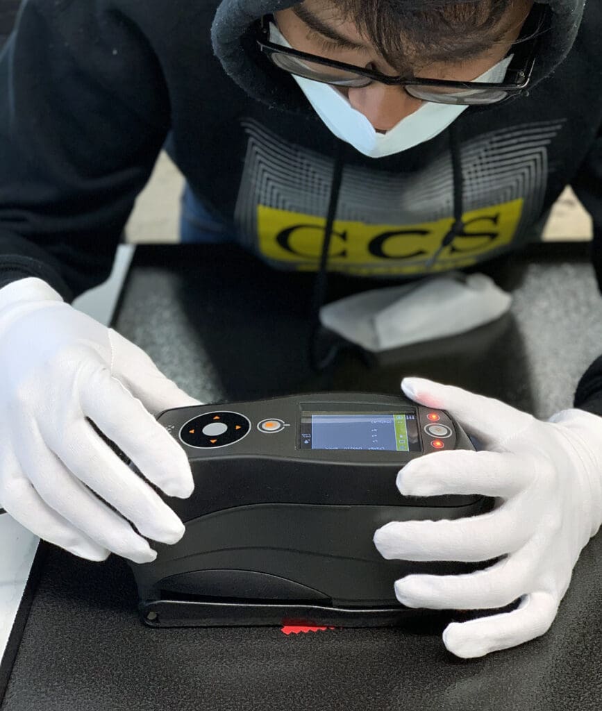 Students working in the CMD lab