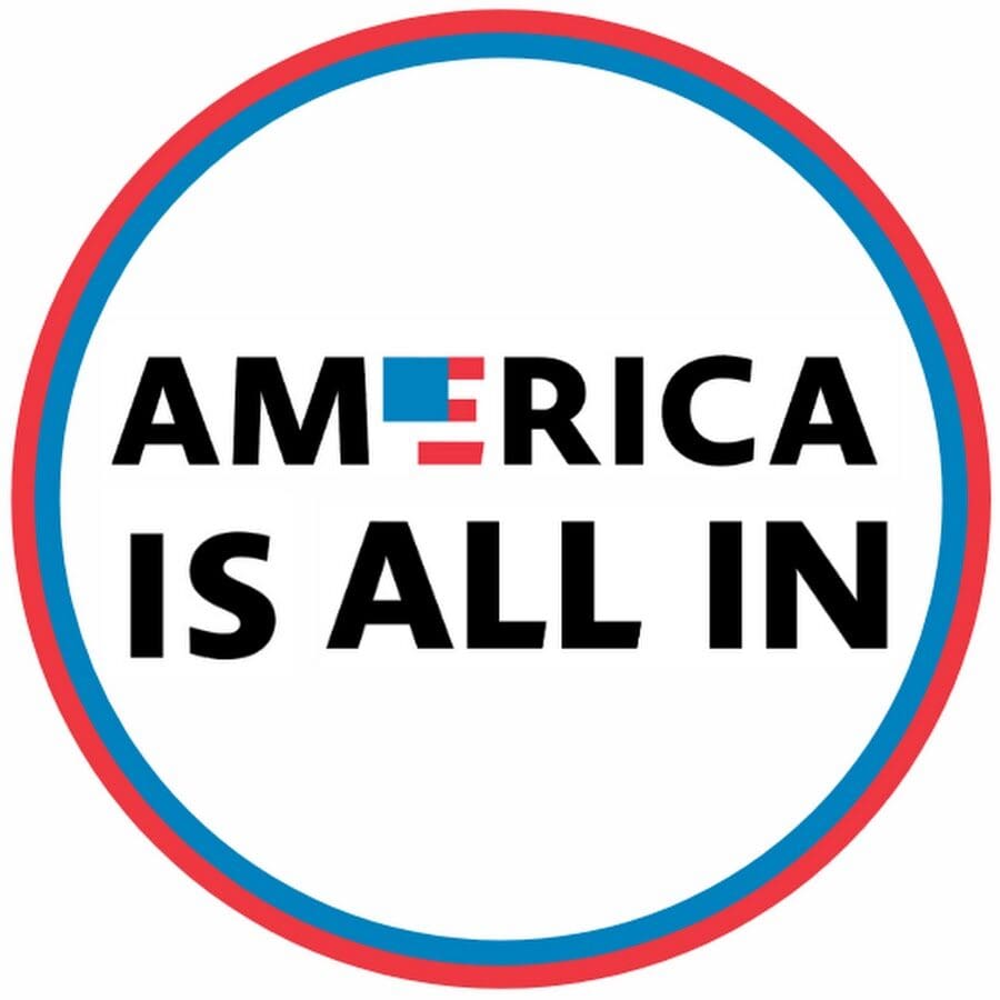 America is all in logo